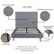 Manhattan Comfort Crosby Full- Size Bed in Grey BD009-FL-GY - alternate 8